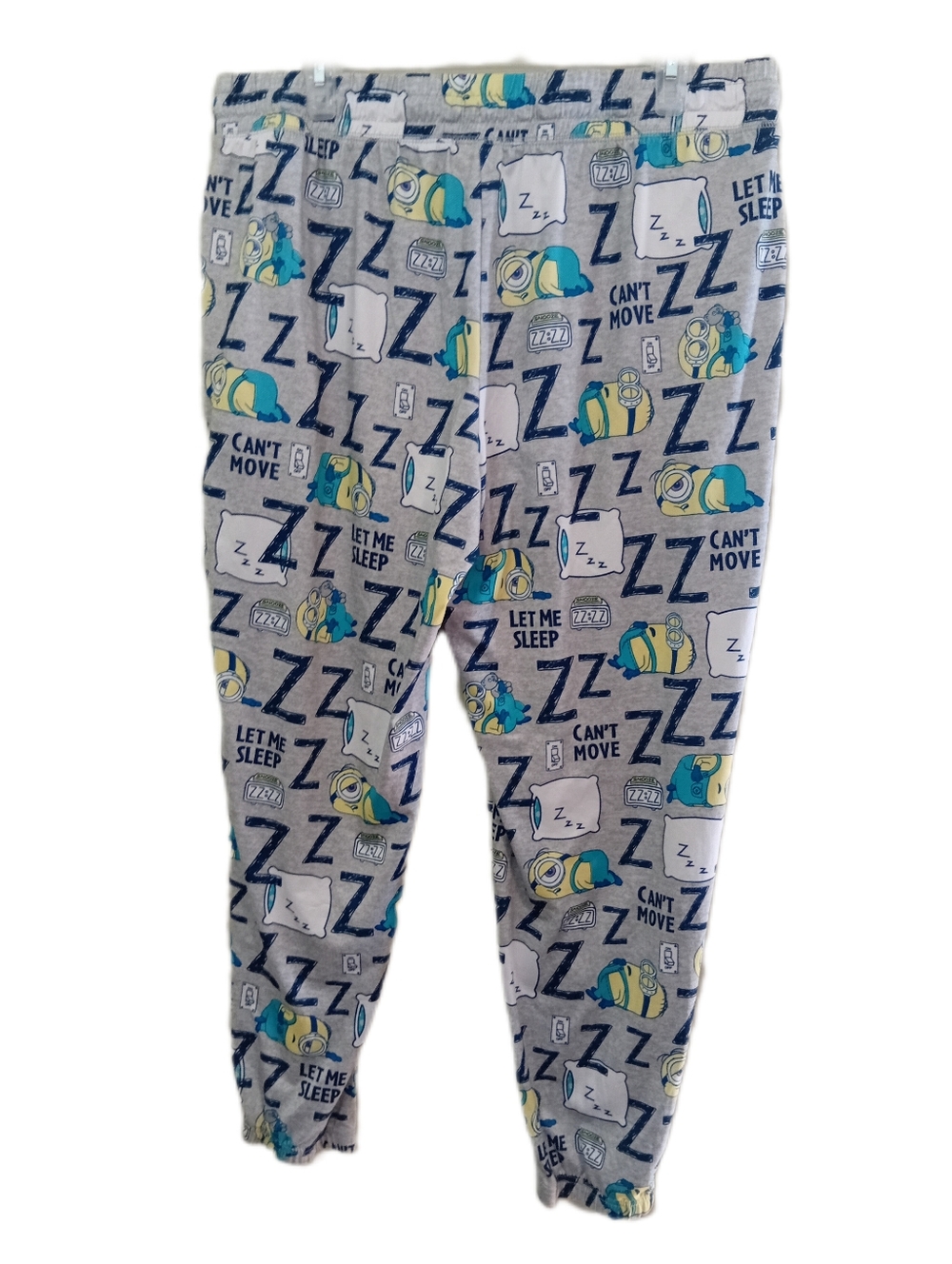 Gray 'Let Me Sleep' Fitted Pajama Pants - Picture 2 of 3